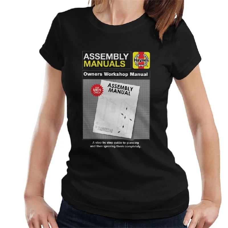 Haynes Assembly Manuals Owners Workshop Manual Women's T-Shirt-- Collared Crew Neck Turtle Neck Haynes Assembly Manuals Owners Workshop Manual Women's T-Shirt-- Collared Crew Neck Turtle Neck