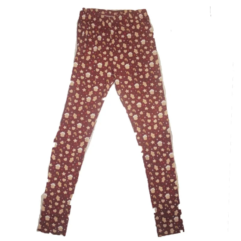 Gingerbread Leggings Stylish Compression Fit Leggings