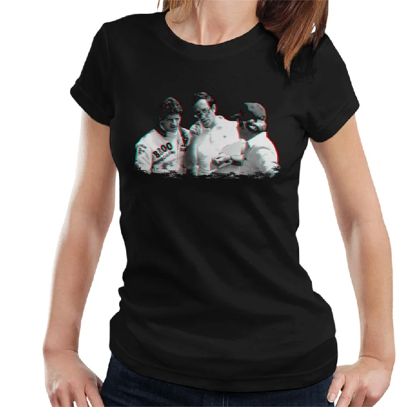 Motorsport Images Jody Scheckter Mauro Forghieri South African GP Women's T-Shirt-- Layered Multi-layer Single Layer Motorsport Images Jody Scheckter Mauro Forghieri South African GP Women's T-Shirt-- Layered Multi-layer Single Layer