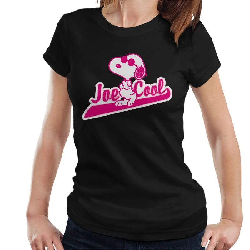 Peanuts Joe Cool Baseball Text Women's T-Shirt-- Chenille Fabric Brocade Fabric Lace Fabric Peanuts Joe Cool Baseball Text Women's T-Shirt-- Chenille Fabric Brocade Fabric Lace Fabric