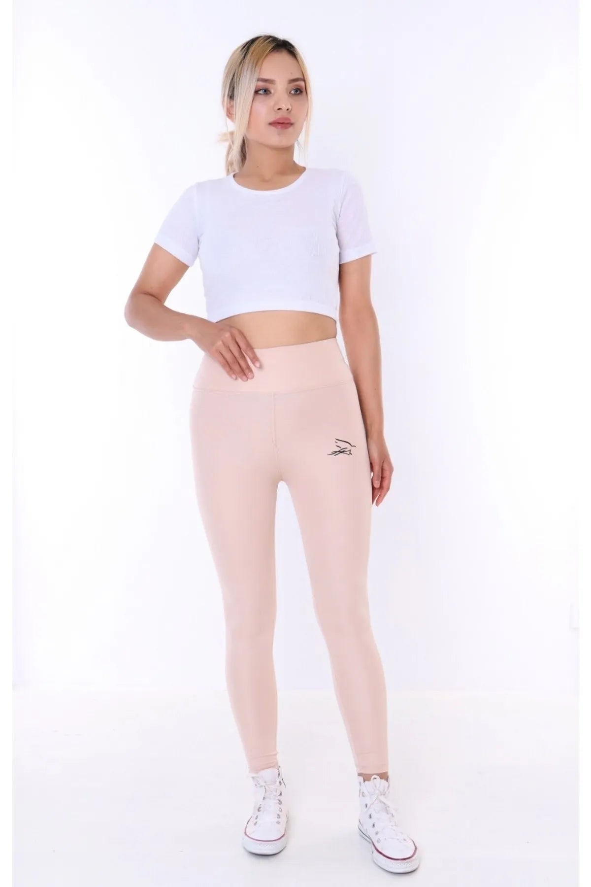 Buzzard Women's Hight Waist Champagne Long Tights Leggings Casual Sporty Leggings