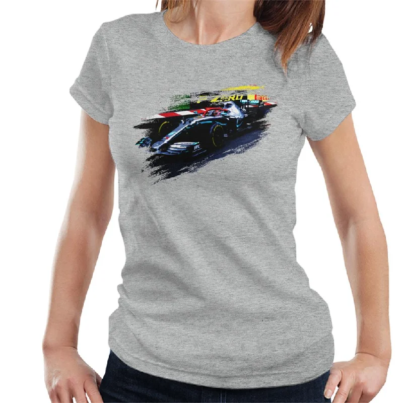 Motorsport Images Lewis Hamilton At Monaco GP AMG F1 W10 Women's T-Shirt-- Faux Fur Fabric Real Fur Fabric Shearling Fabric Motorsport Images Lewis Hamilton At Monaco GP AMG F1 W10 Women's T-Shirt-- Faux Fur Fabric Real Fur Fabric Shearling Fabric