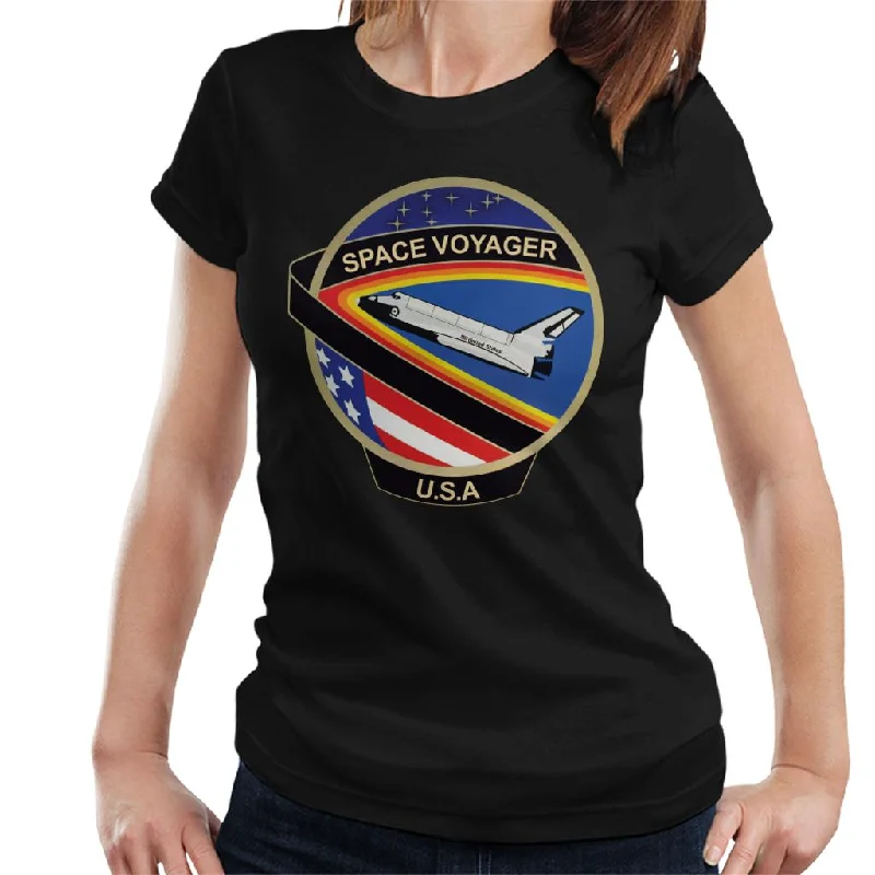 NASA STS 61C Space Shuttle Columbia Mission Patch Women's T-Shirt-- Fitted T-Shirt Seamless Stretchy NASA STS 61C Space Shuttle Columbia Mission Patch Women's T-Shirt-- Fitted T-Shirt Seamless Stretchy