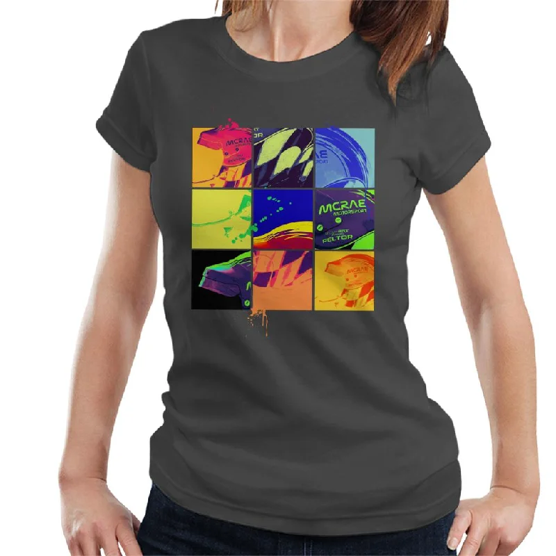 Motorsport Images Pop Art Helmet Women's T-Shirt-- Elasticated Padded Insulated
