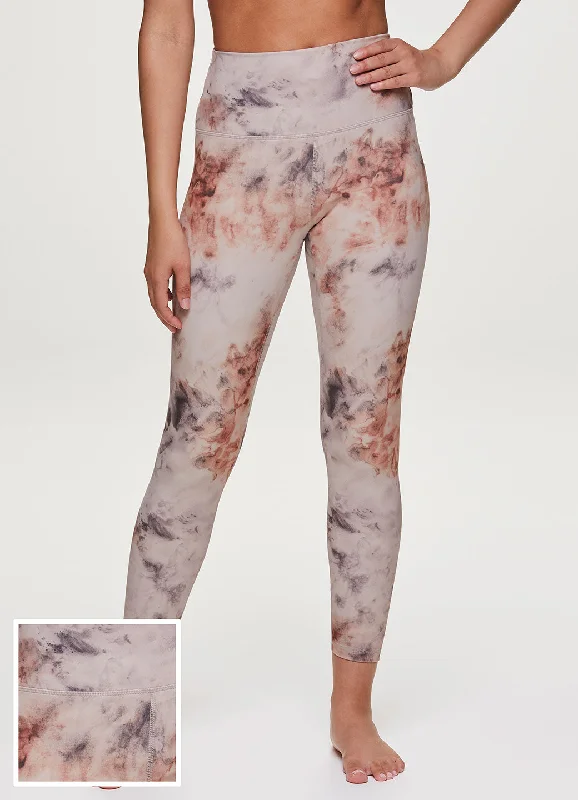 Zen Earth Tie Dye 7/8 Legging Trendy Mesh Leggings