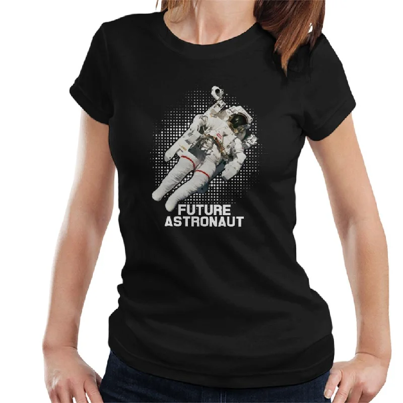 NASA Future Astronaut Women's T-Shirt-- Fitted T-Shirt Seamless Stretchy