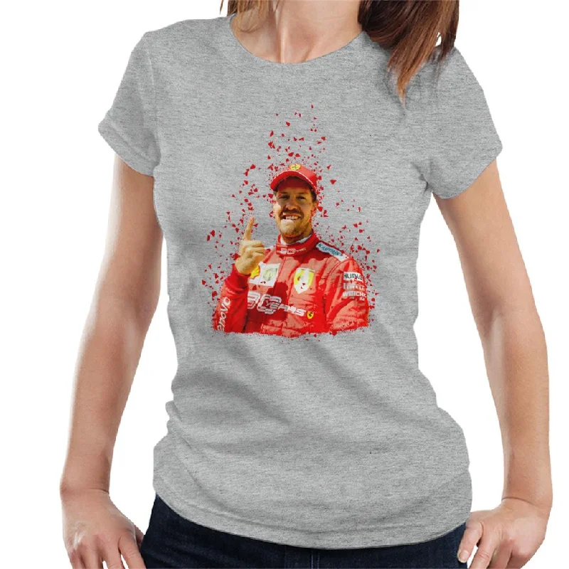 Motorsport Images Sebastian Vettel Pole Position Victory Canadian GP Women's T-Shirt-- Wool Fabric Cashmere Fabric Tweed Fabric Motorsport Images Sebastian Vettel Pole Position Victory Canadian GP Women's T-Shirt-- Wool Fabric Cashmere Fabric Tweed Fabric