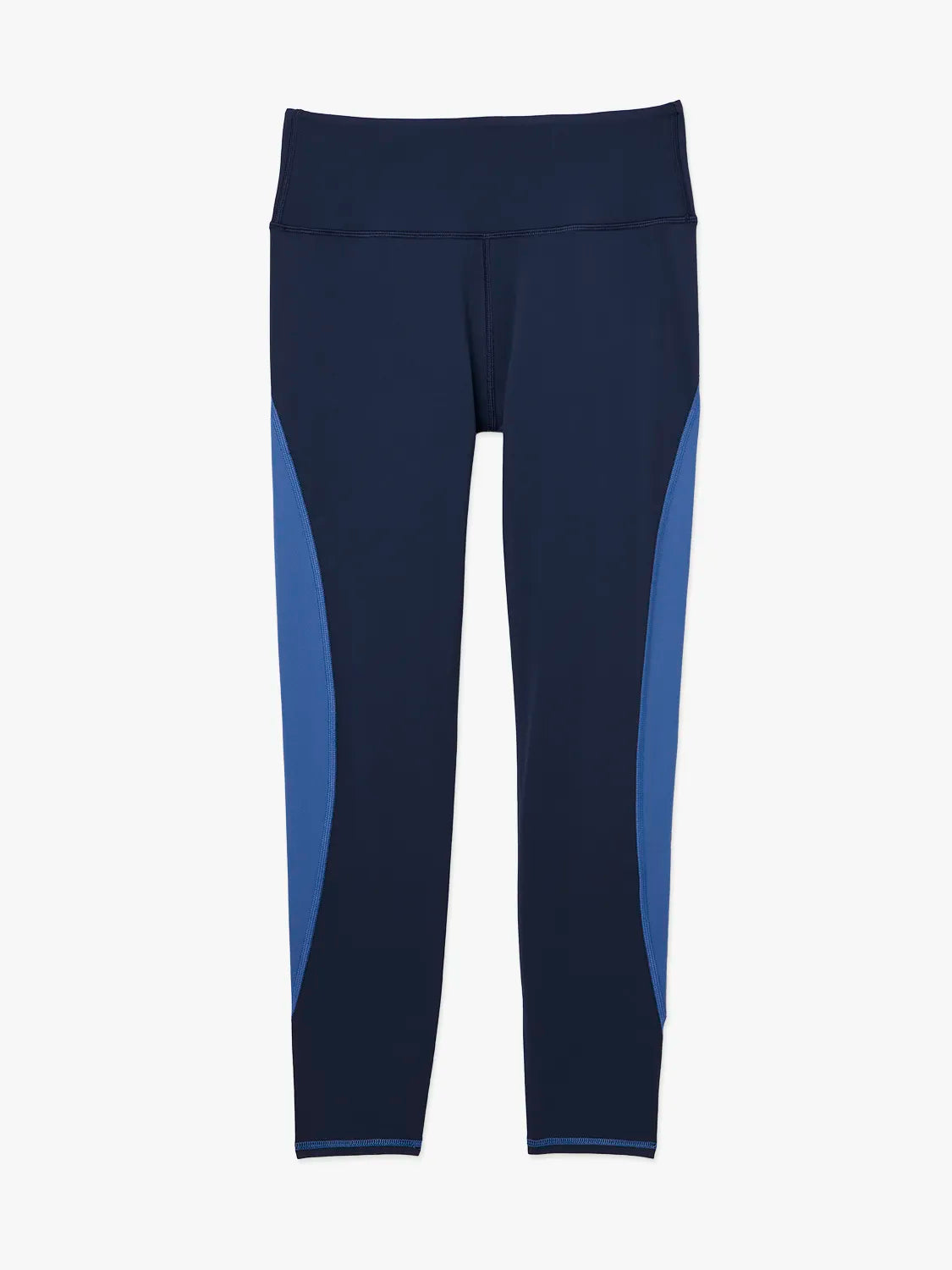 The Bayview Legging | Navy Colorblock Trendy Polka Dot Leggings