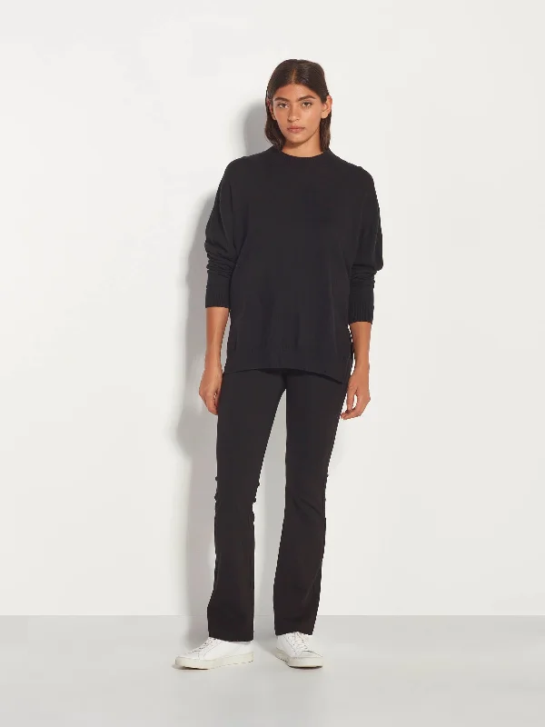 Flare Legging (Ponti) Black Casual Slim-Fit Leggings