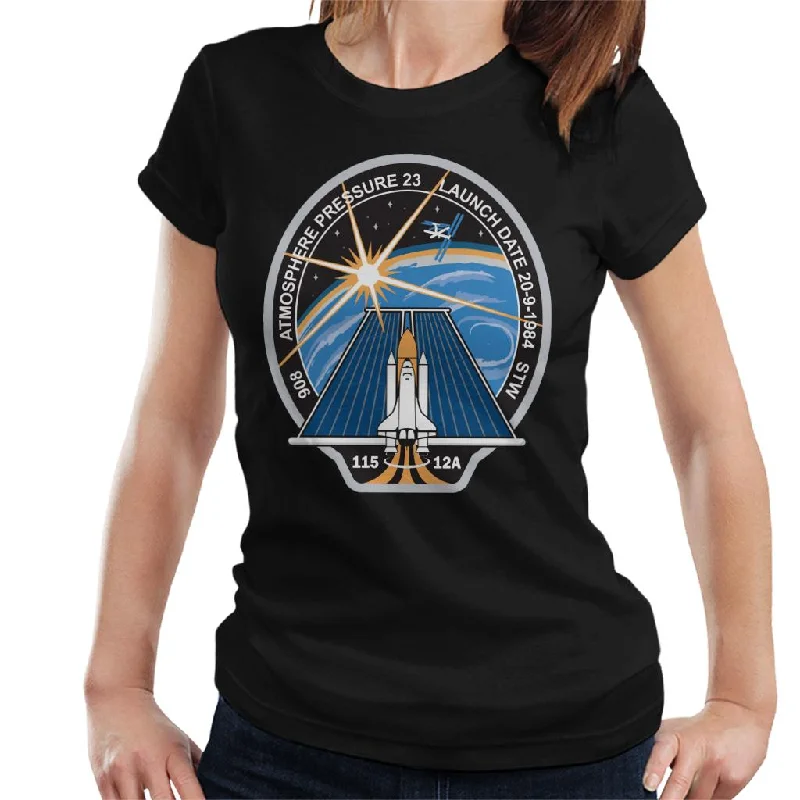 NASA STS 115 Space Shuttle Atlantis Mission Patch Women's T-Shirt-- Oversized T-Shirt Spandex breathable NASA STS 115 Space Shuttle Atlantis Mission Patch Women's T-Shirt-- Oversized T-Shirt Spandex breathable