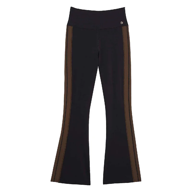 Women's Goddess High-Rise Full Length Flare Leggings Elegant Animal Print Leggings