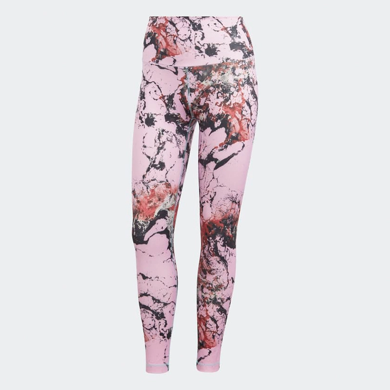 ADIDAS YOGA ESSENTIALS PRINT 7/8 LEGGINGS HK9981 Cozy Full-Length Workout Leggings