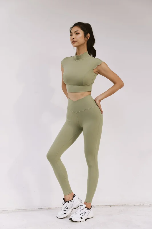 V-waist Yoga Legging Fashionable Plus-Size Activewear