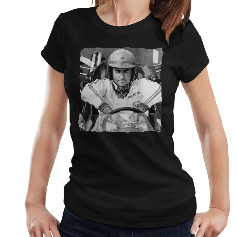 Motorsport Images Jack Brabham 1966 Sunday Mirror Trophy Women's T-Shirt-- Lace Blend Ribbed Blend Corduroy Blend Motorsport Images Jack Brabham 1966 Sunday Mirror Trophy Women's T-Shirt-- Lace Blend Ribbed Blend Corduroy Blend