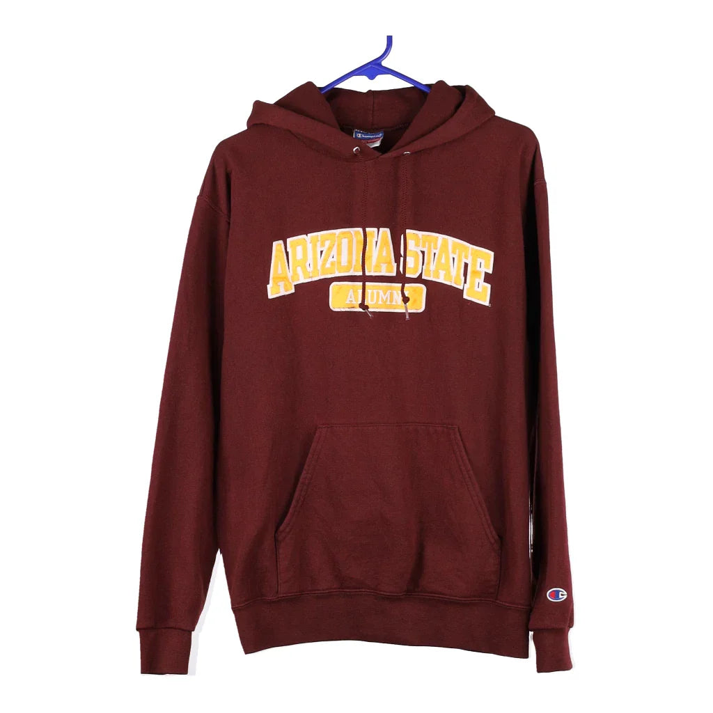 Arizona State Champion College Hoodie - Small Burgundy Cotton Blend Hoodie with Snap Buttons Easy Quick Arizona State Champion College Hoodie - Small Burgundy Cotton Blend Hoodie with Snap Buttons Easy Quick