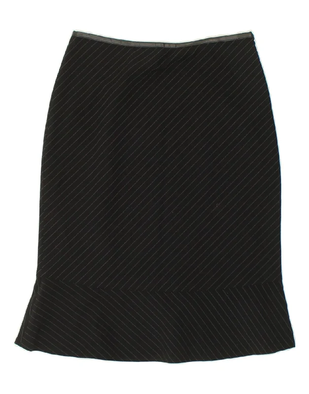 KOOKAI Womens Tulip Skirt EU 36 Small W26 Black Pinstripe Polyester tiered skirt playful KOOKAI Womens Tulip Skirt EU 36 Small W26 Black Pinstripe Polyester tiered skirt playful