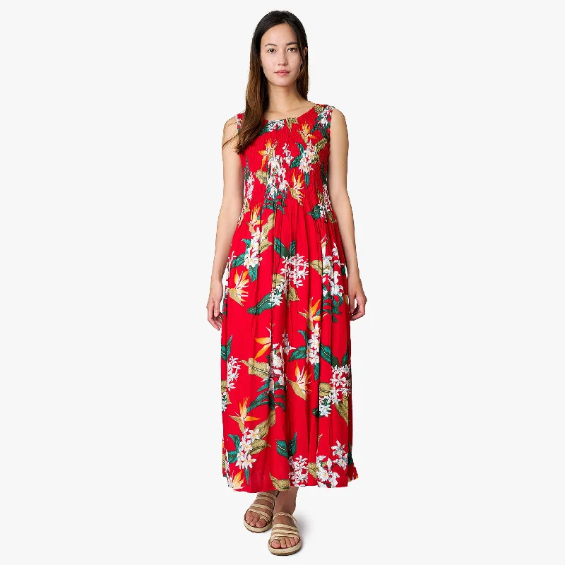 Bird of Paradise Smock Long Dress Tunics Designer luxury