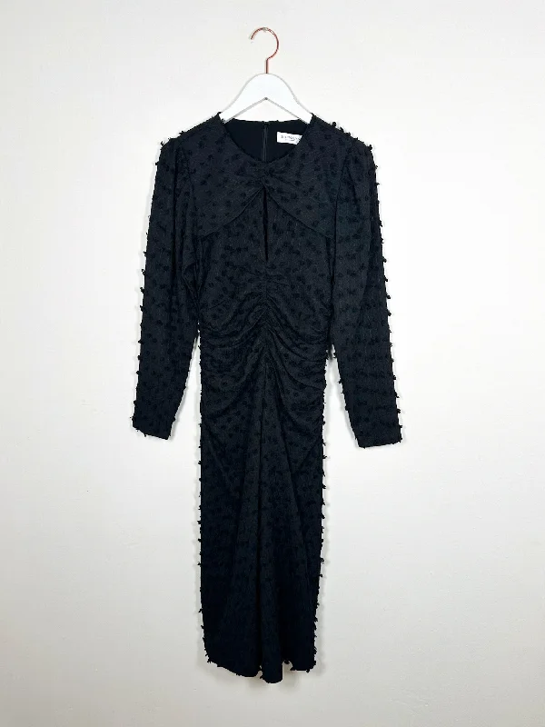 Hofmann Copenhagen - Alexandra Knee Length Dress - Black Turtleneck Neckline Stylish