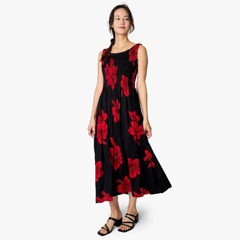 Hibiscus Smock Red