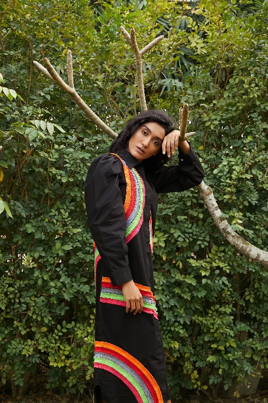 THe Ivy Rainbow Long Dress Tunics Summer linen