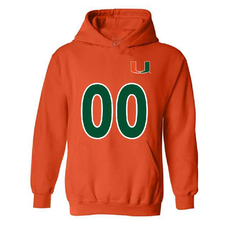 Miami - NCAA Women's Soccer : Vikki Alonzo - Replica Shersey Hooded Sweatshirt Hoodie with Hem Patch Decorative Personalized Miami - NCAA Women's Soccer : Vikki Alonzo - Replica Shersey Hooded Sweatshirt Hoodie with Hem Patch Decorative Personalized