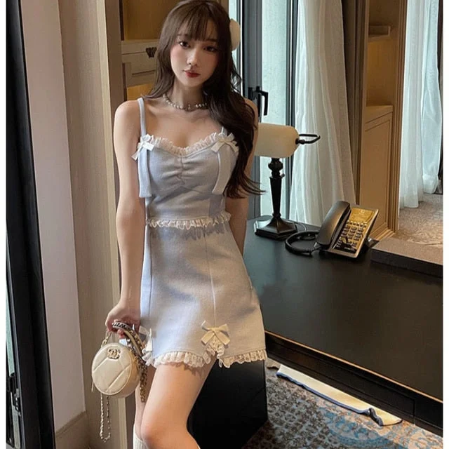 Only Bow Blue Dress
