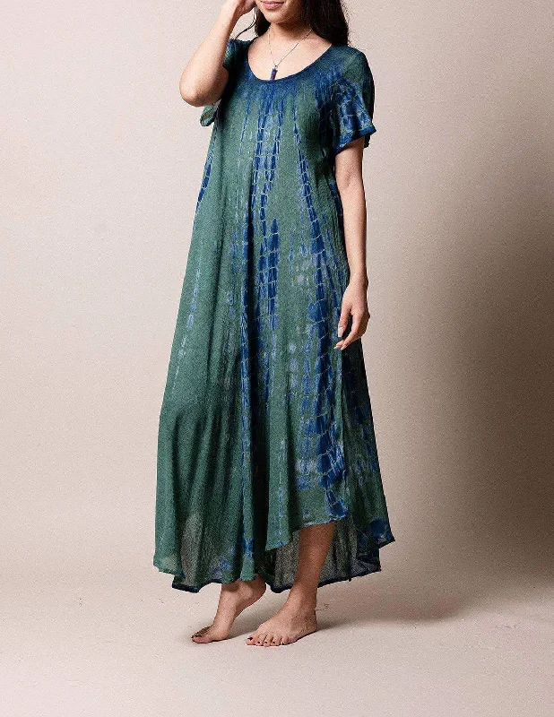 Tie-Dye Swing Dress - Marina Tunics Solid Classic