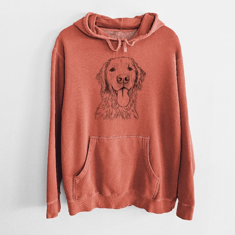 Bare Oliver Tredup the Golden Retriever - Unisex Pigment Dyed Hoodie Hoodie with Relaxed Fit Easy Casual Bare Oliver Tredup the Golden Retriever - Unisex Pigment Dyed Hoodie Hoodie with Relaxed Fit Easy Casual