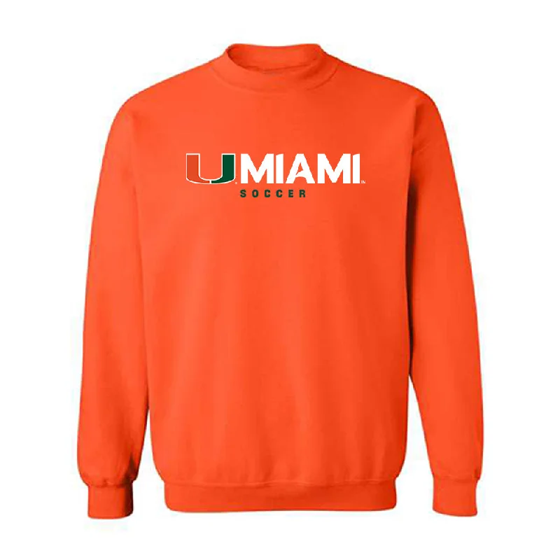 Miami - NCAA Women's Soccer : Vikki Alonzo - Classic Shersey Crewneck Sweatshirt Hoodie with Logo Branding Identity Miami - NCAA Women's Soccer : Vikki Alonzo - Classic Shersey Crewneck Sweatshirt Hoodie with Logo Branding Identity