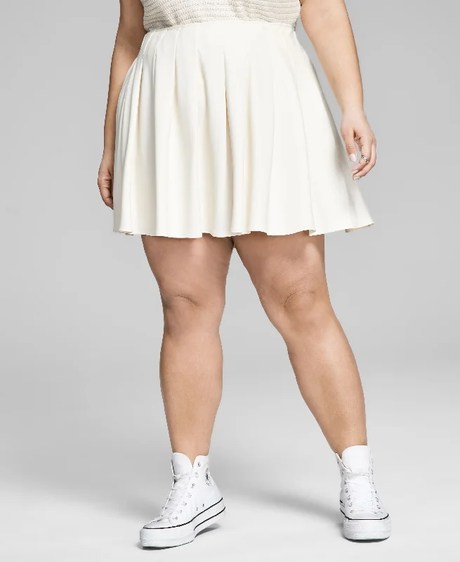Now This Trendy Plus Size Pleated Tennis Skirt summer skirt style