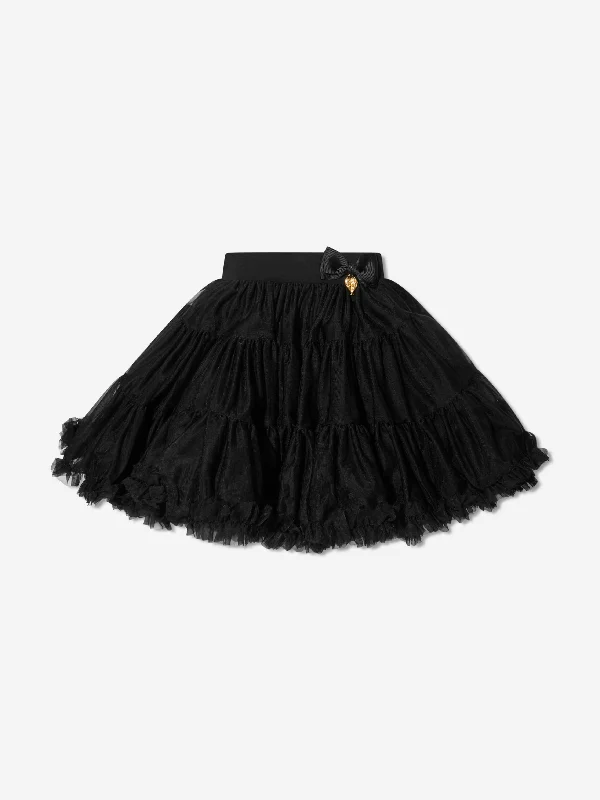 Angels Face Girls Pixie Tutu Skirt in Black chiffon skirt flowing