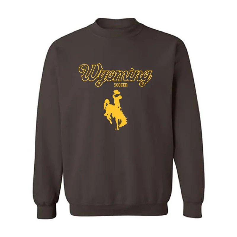 Wyoming - NCAA Women's Soccer : Maddie Burr - Classic Shersey Crewneck Sweatshirt Hoodie with Velcro Closure Adjustable Secure Wyoming - NCAA Women's Soccer : Maddie Burr - Classic Shersey Crewneck Sweatshirt Hoodie with Velcro Closure Adjustable Secure