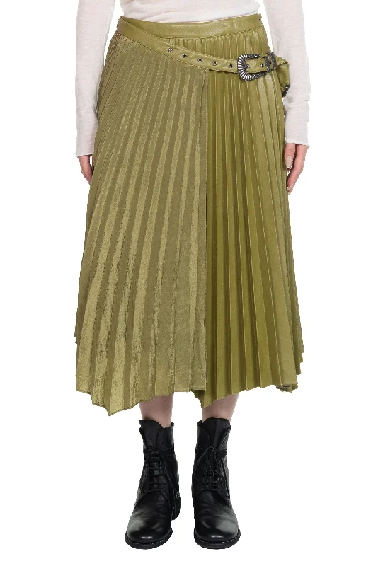 Nicola Double Pleats Skirt high waist skirt