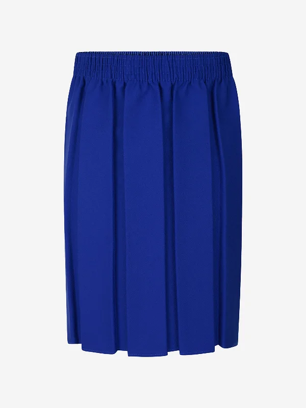 Zeco Girls School Box Pleat Skirt in Blue chiffon skirt airy