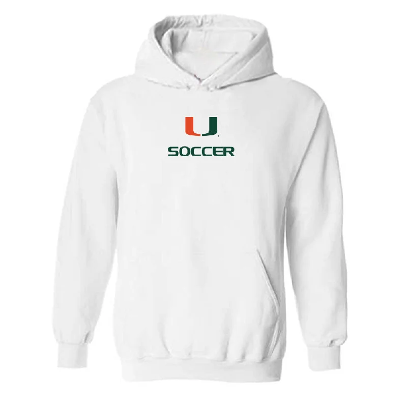 Miami - NCAA Women's Soccer : Vikki Alonzo - Classic Shersey Hooded Sweatshirt Hoodie with Strings Custom Fit Adjustable