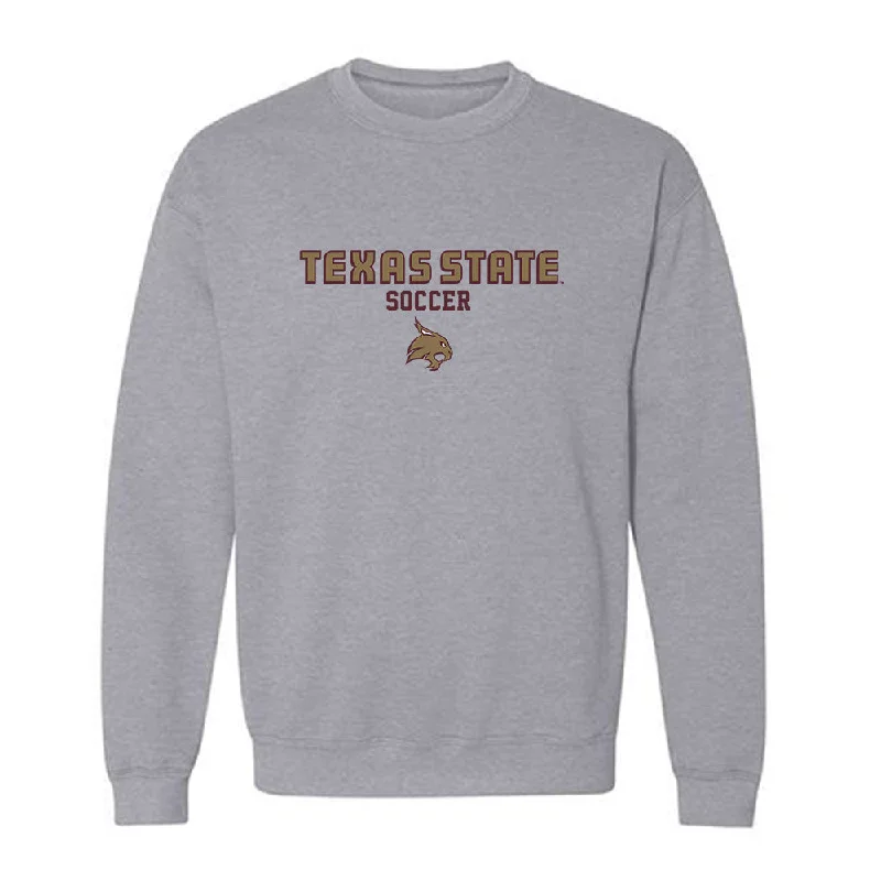 Texas State - NCAA Women's Soccer : Madi Goss - Crewneck Sweatshirt Hoodie with Fur Luxurious Winter Texas State - NCAA Women's Soccer : Madi Goss - Crewneck Sweatshirt Hoodie with Fur Luxurious Winter