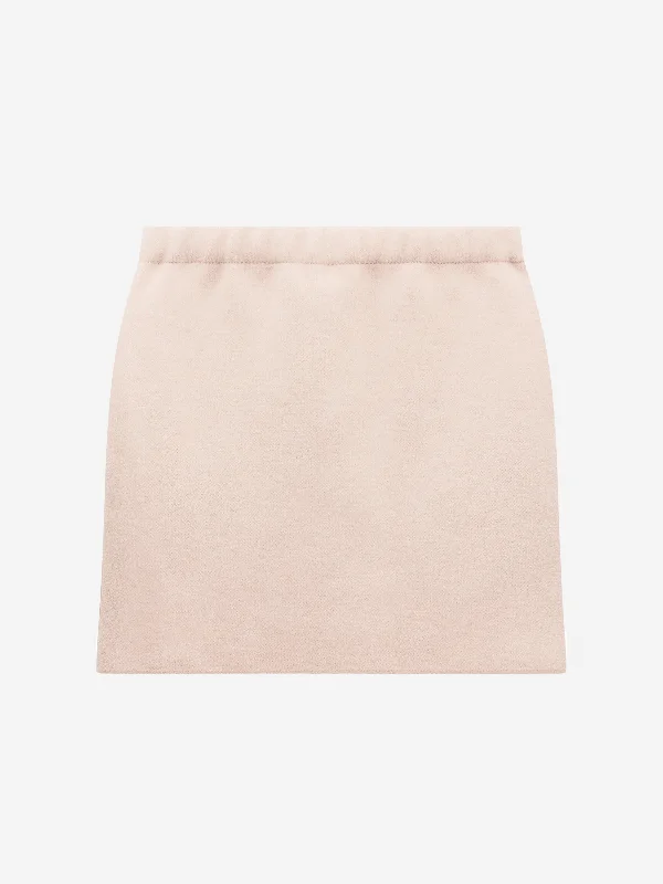 Fendi Girls Wool Knit Skirt chiffon skirt delicate
