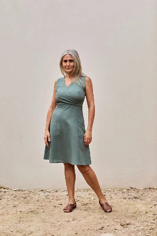 Fara Dress Blue Aquamarine Tunics Polka dots