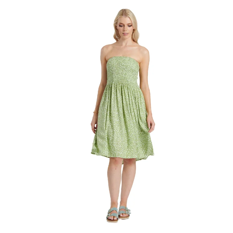 3 In 1 Dress - Green & White Turtleneck Warm Winter