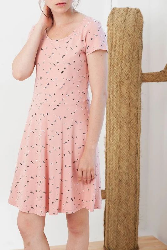 Isabel dress in pink. Tunics Print Colorful