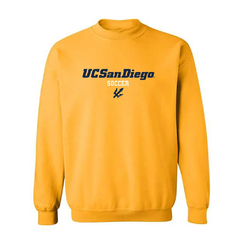 UCSD - NCAA Women's Soccer : Ginny Fronk - Classic Shersey Crewneck Sweatshirt Hoodie with Back Slit Movement Comfort UCSD - NCAA Women's Soccer : Ginny Fronk - Classic Shersey Crewneck Sweatshirt Hoodie with Back Slit Movement Comfort