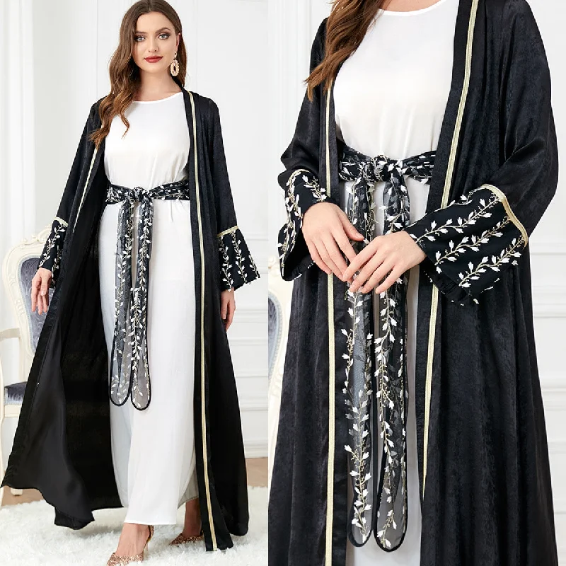 Women's Suit Two-piece Middle Eastern Long-sleeved Dress For Women Tunics Plaid country