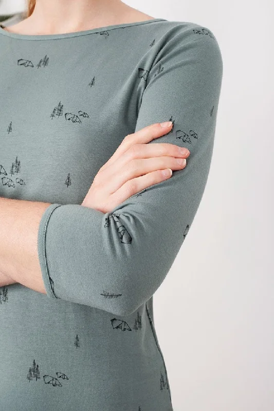 Tight green Leia dress Tunics Fleece cozy