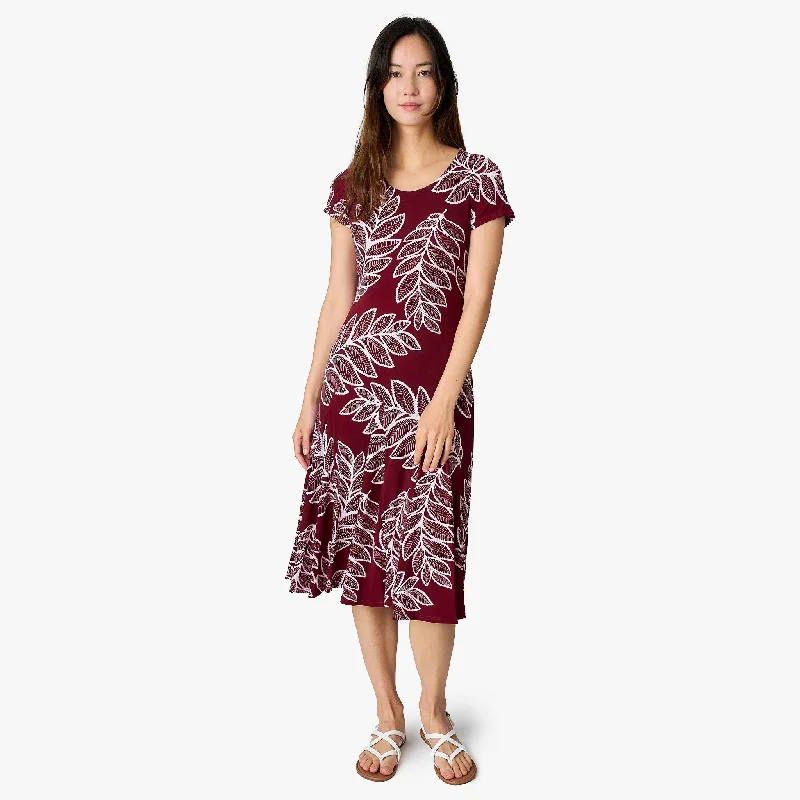 Leafy Elegant Dress Tunics Practical durable