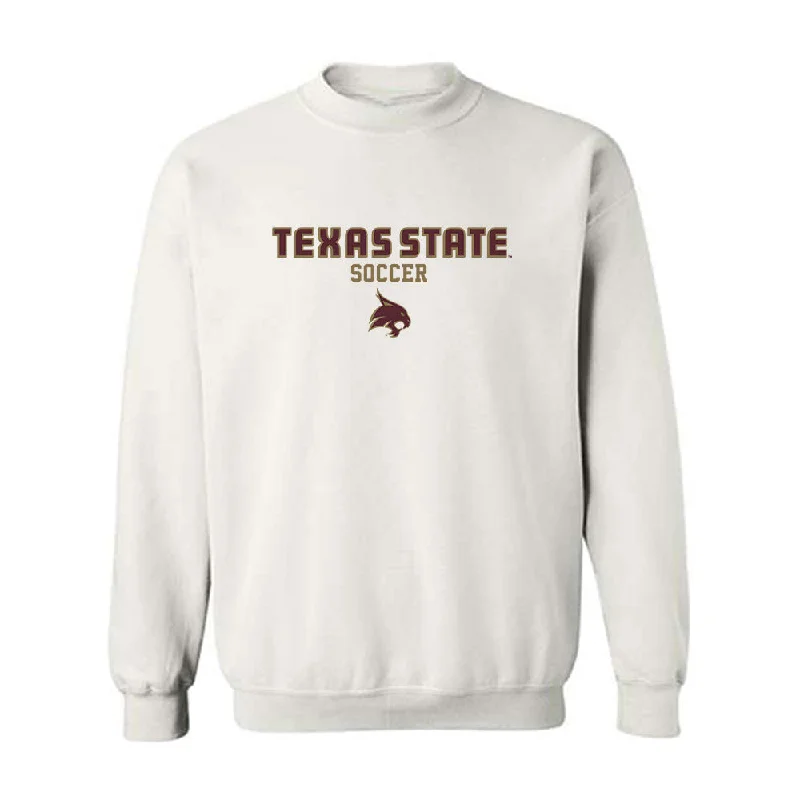 Texas State - NCAA Women's Soccer : Kennley Bradley - Classic Shersey Crewneck Sweatshirt Hoodie with Batwing Sleeves Loose Dramatic Texas State - NCAA Women's Soccer : Kennley Bradley - Classic Shersey Crewneck Sweatshirt Hoodie with Batwing Sleeves Loose Dramatic