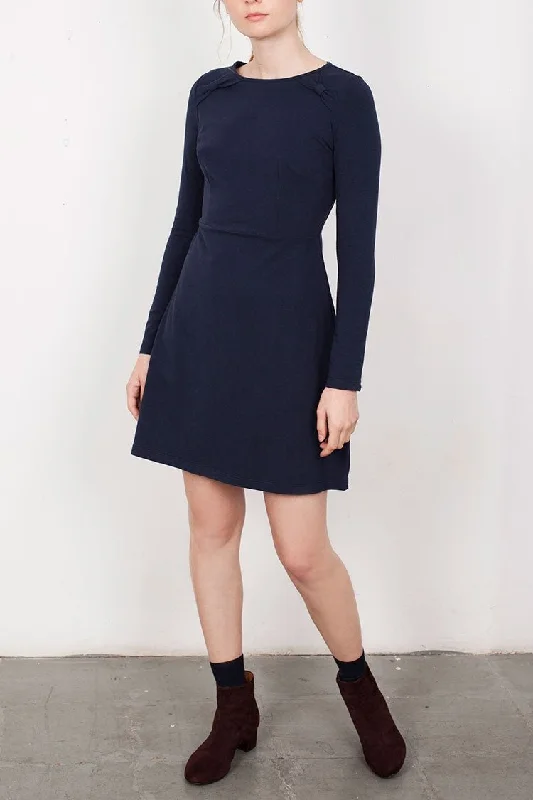 Navy Blue Lilly Bow Dress Tunics Chinos classic