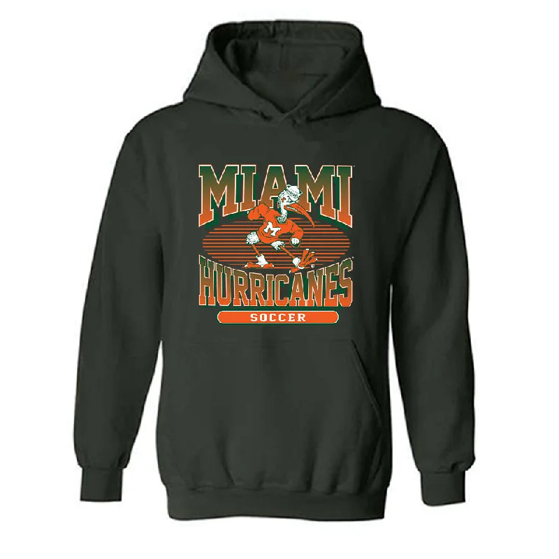 Miami - NCAA Women's Soccer : Vikki Alonzo - Classic Shersey Hooded Sweatshirt Hoodie with Button Classic Timeless Miami - NCAA Women's Soccer : Vikki Alonzo - Classic Shersey Hooded Sweatshirt Hoodie with Button Classic Timeless