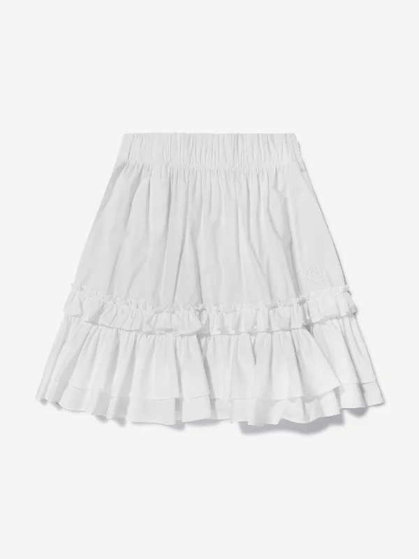 MM6 Maison Margiela Girls Cotton Skirt satin skirt smooth