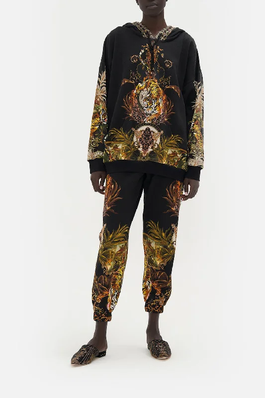 OVERSIZE BOYFRIEND HOODIE THE QUEENS KING Hoodie with Fur Luxurious Winter