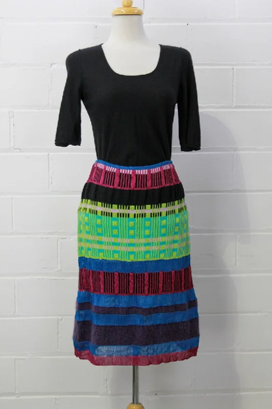 Vintage 1990s Bazar de Christian Lacroix Knit Skirt, XL low waist skirt